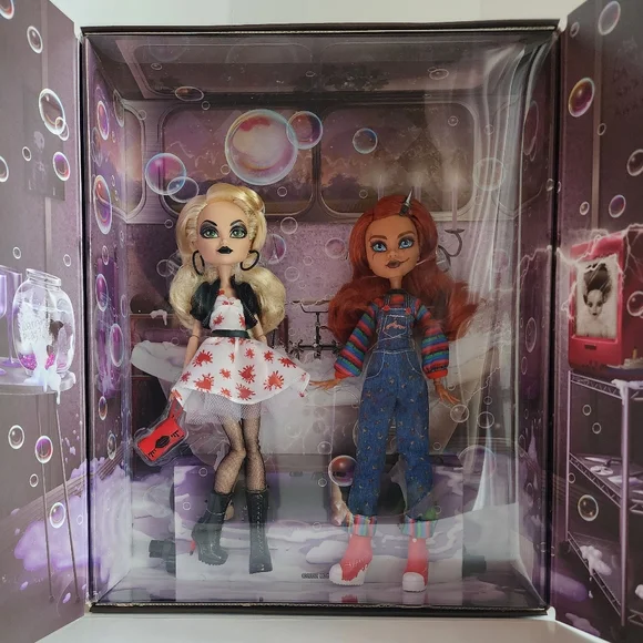 CHUCKY & TIFFANY MONSTER HIGH SKULLECTOR EDITION - Picture 3 of 3